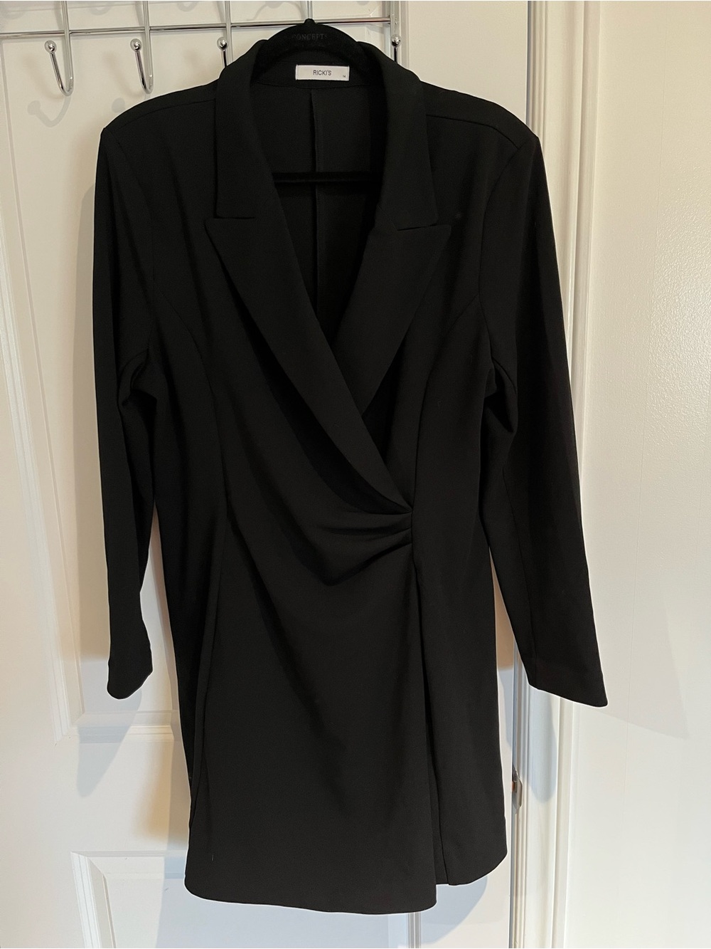 Draped Blazer Style Dress
